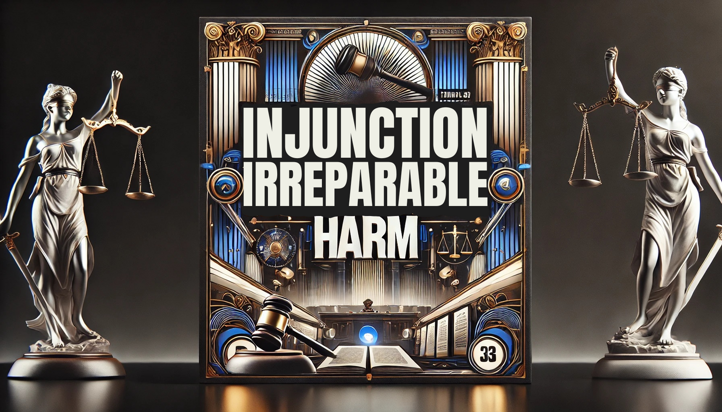 Irreparable Harm - Injunction TRO Process
