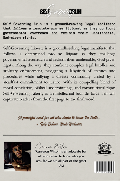 SELF GOVERN "BRUH" By Cameron James Wilson